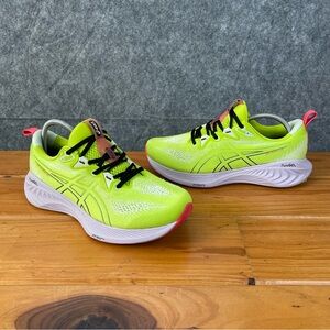 Asics Gel Cumulus 25 Mens Size 10.5 Neon Yellow Running Athletic Sneakers Shoes